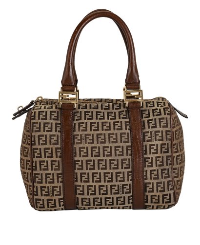 FF Zucca Boston, £375, Handbags, Brown, Canvas, Front view